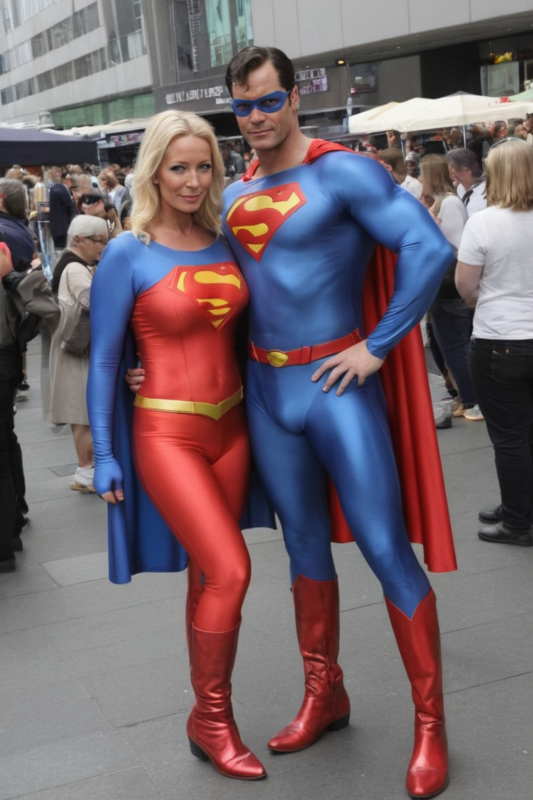 Couple of Superman at Comicon