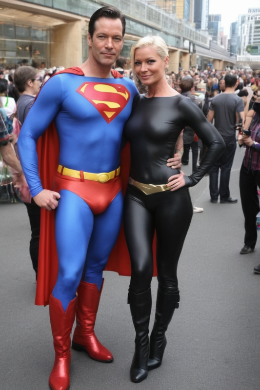 Couple of Superman at Comicon