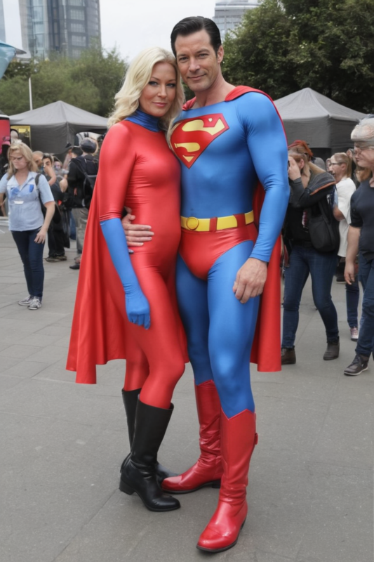 Couple of Superman at Comicon