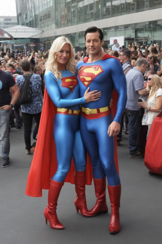 Couple of Superman at Comicon