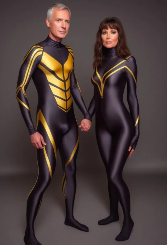 Spandex Costume Couple generated bi AI