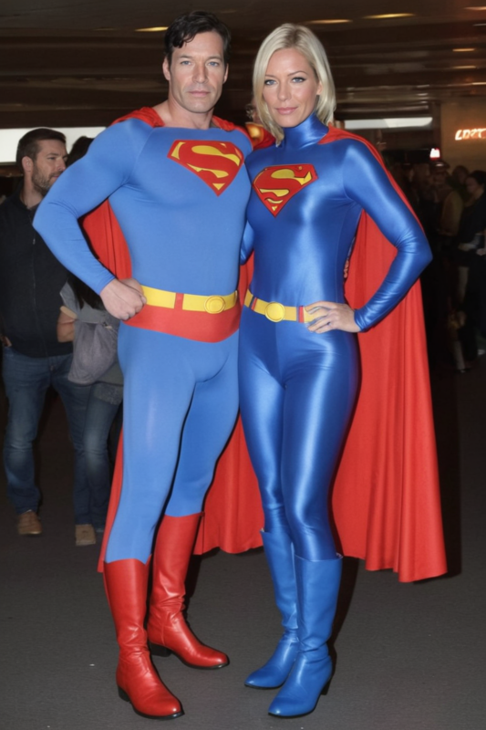 Couple of Superman at Comicon